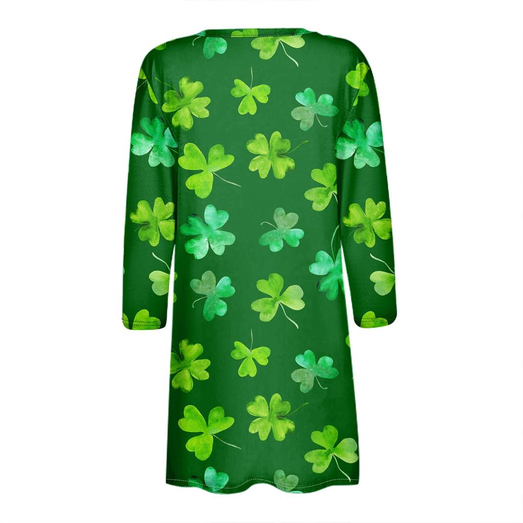 Женский модный свободный повседневный кардиган с карманами и принтом, куртка с рукавами из семи частей, топ