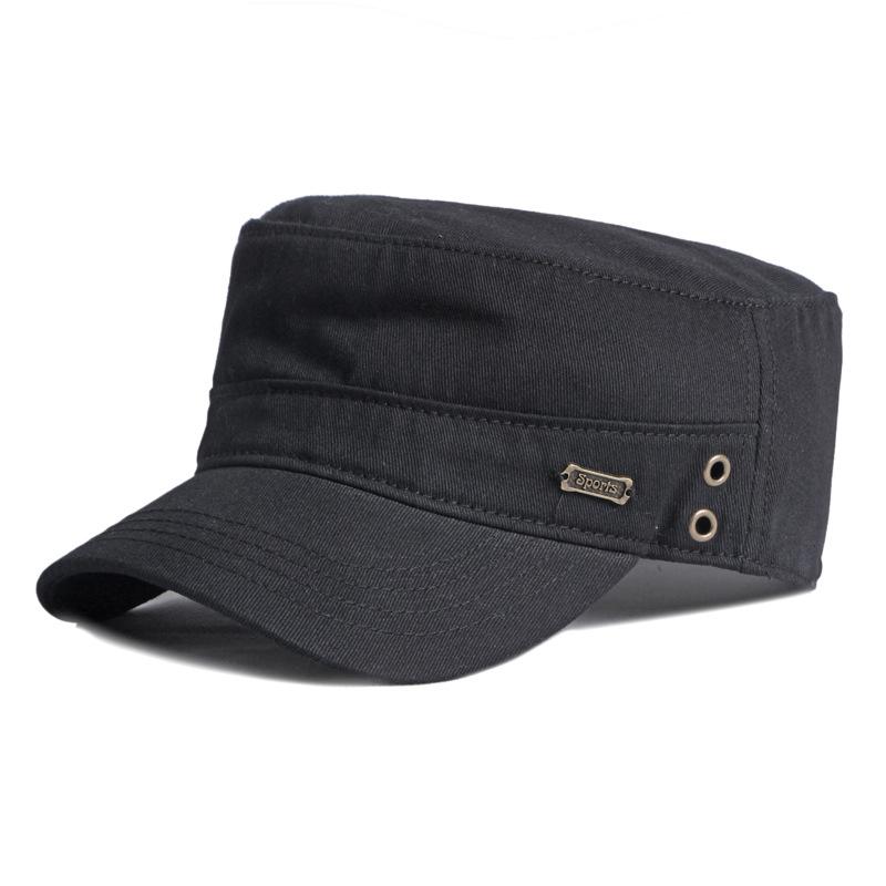 Хлопковая шляпа в стиле милитари, мужская шляпа от солнца, спортивная шляпа с плоским цилиндром на открытом воздухе, женские береты, плоские шляпы, кепка капитана, бейсбольная кепка дальнобойщика Snapback