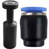 5PCS Pneumatic Connector Plug Pipe Cap Set Plastic PPF Sizes 4mm to 14mm Air Hose Sealing Caps Prevent Air Leakage