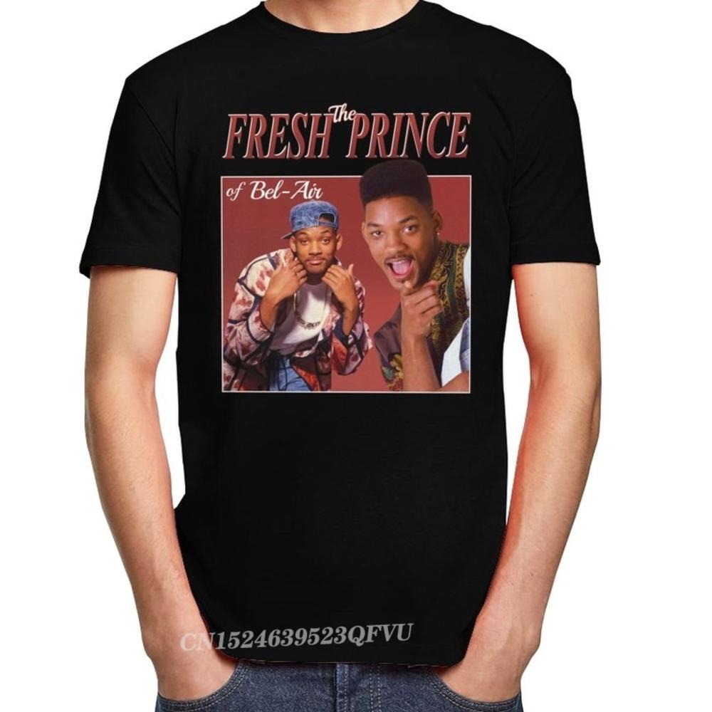 Funny The Fresh Prince Of BelAir Tshirt Men Camisas Men 90s Style Will Smith TV TShirt Carlton Banks Fan Cotton Tee