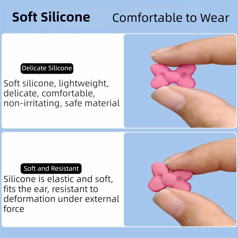 2Pcs Anti-slip Eyeglass Frame Decor Soft Silicone Eyeglass Ear Hooks Glasses Ear Grips Daily Wear