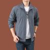 Men's Summer Stand-up Collar Loose Fit Casual Outdoor Windbreaker - Breathable, Hoodless Skin Coat