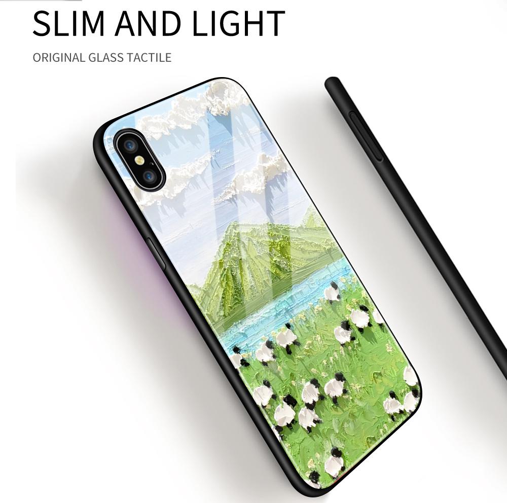 Чехол для телефона из закаленного стекла для Samsung A12 A16 A32 A53 S20FE S23 S25 Honor20 X6A 90Lite 9X Huawei Y9Prime2019 P30Lite Мягкий край Ударопрочный Гладкий чехол