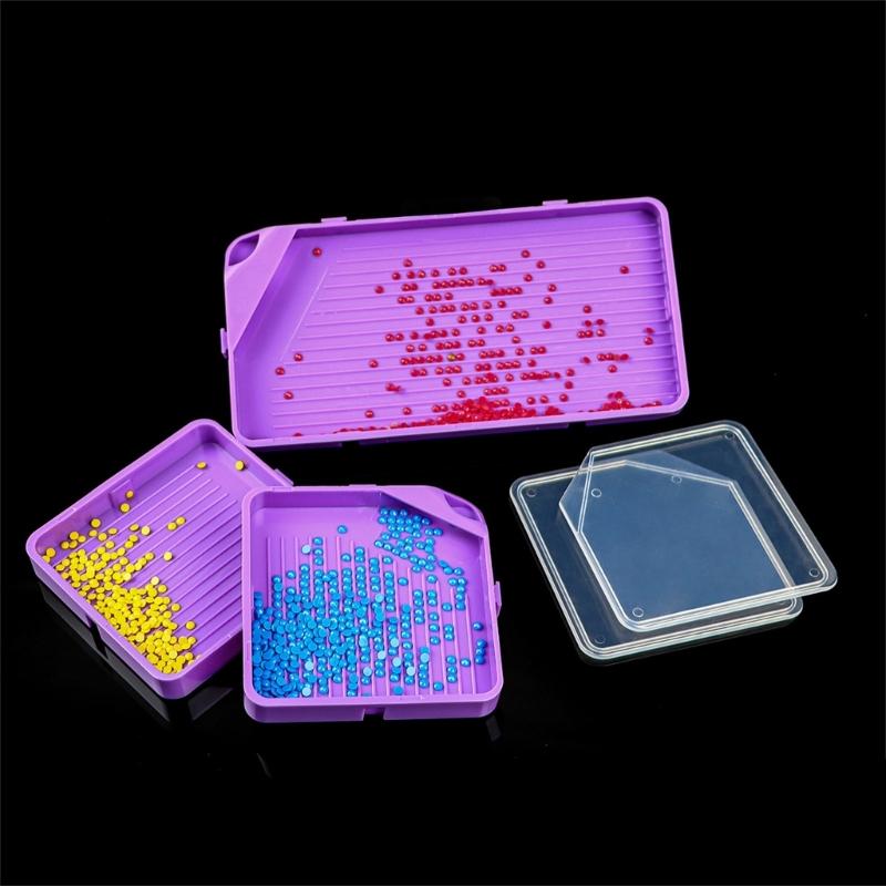3/5/10Pcs Small and Large Drilling Drawing Trays Stacking Drilling  Art Trays for Drilling Drawing Accessories
