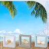 3D плавающая ракушка дисплейная коробка маленькие органайзеры для поделок витрина для домашнего дисплейного шкафа витрина
