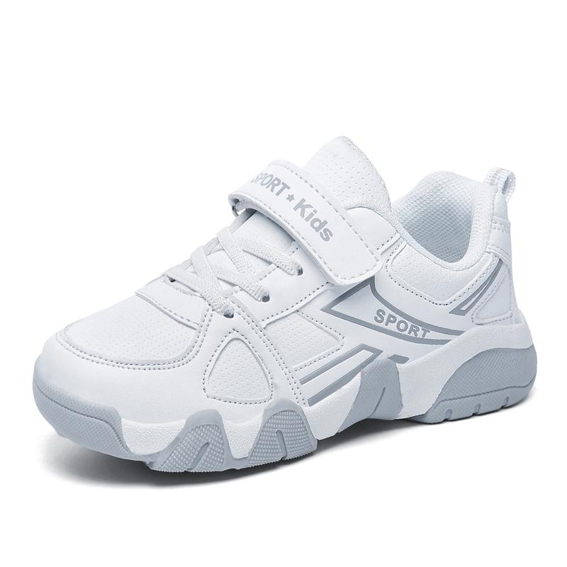 Обувь для мальчиков, дышащая детская повседневная обувь с кожаной поверхностью, кроссовки для мальчиков, кроссовки для девочек