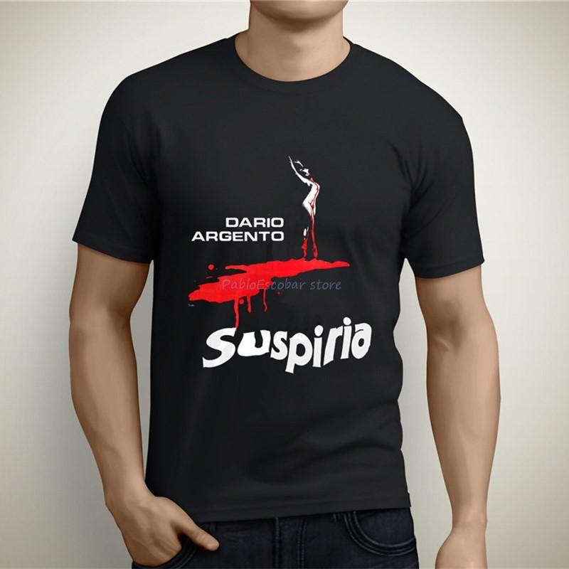 Suspiria Dario Argento Vintage Movies Horror MenS Black TShirt Size S To 5XL Summer Style Casual Wear Tee Shirt