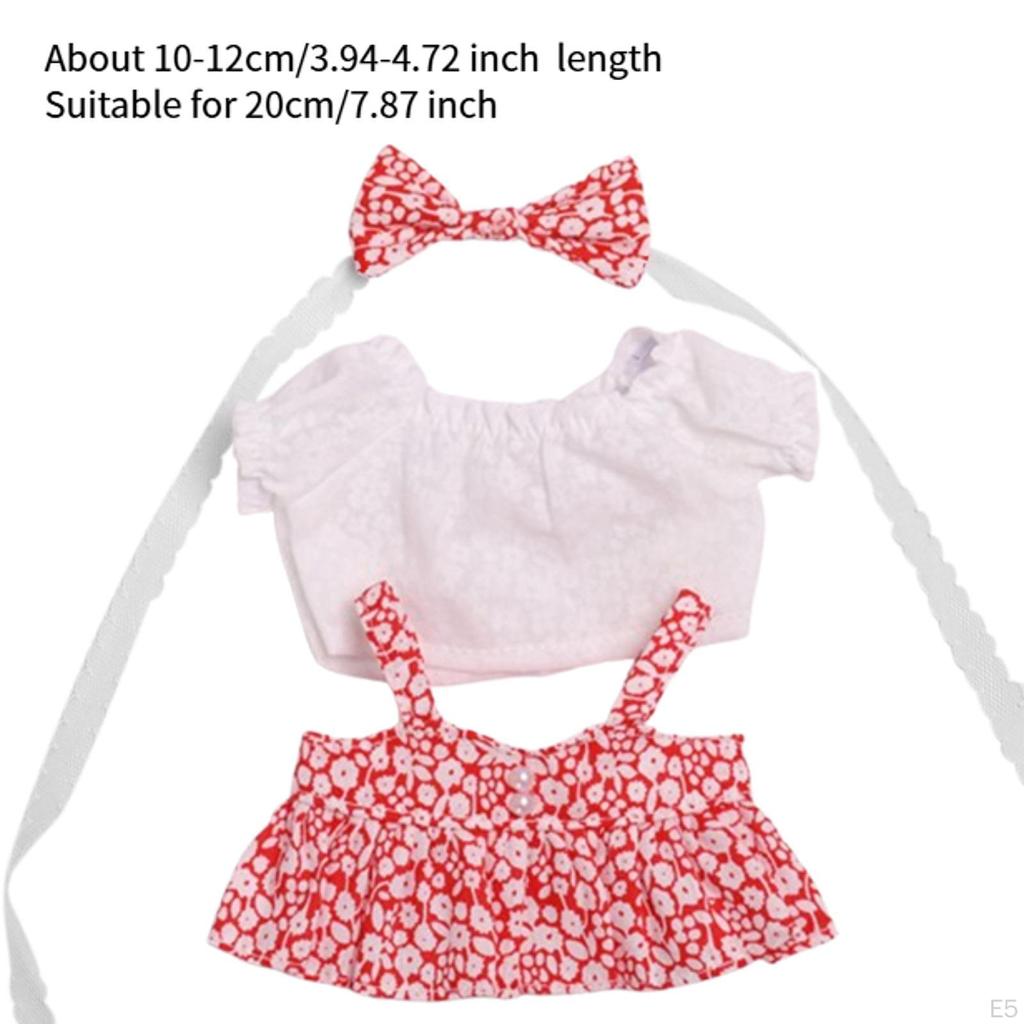 20cm Dolls Clothes Doll Clothing Comfortable Decoration Replacement Dress Up Outfit for Gifts