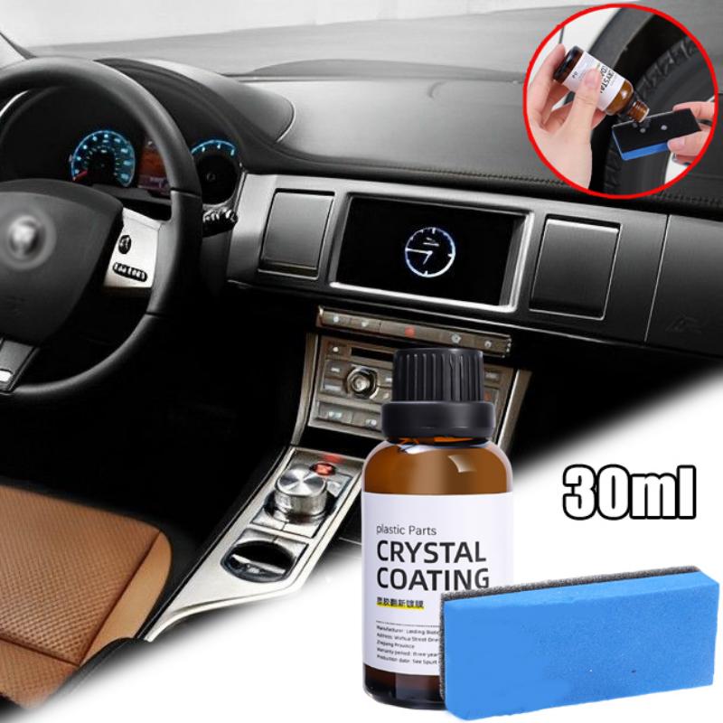 30 мл автомобильное пластиковое восстановленное покрытие средство для восстановления протектора пластиковое восстановленное покрытие кристаллическое покрытие восковая панель салон автомобиля