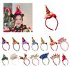 Light Up Christmas Hairband 2024 New Year Eve Headband for Adult Children LED Glittering Hairhoop Festival Party Props