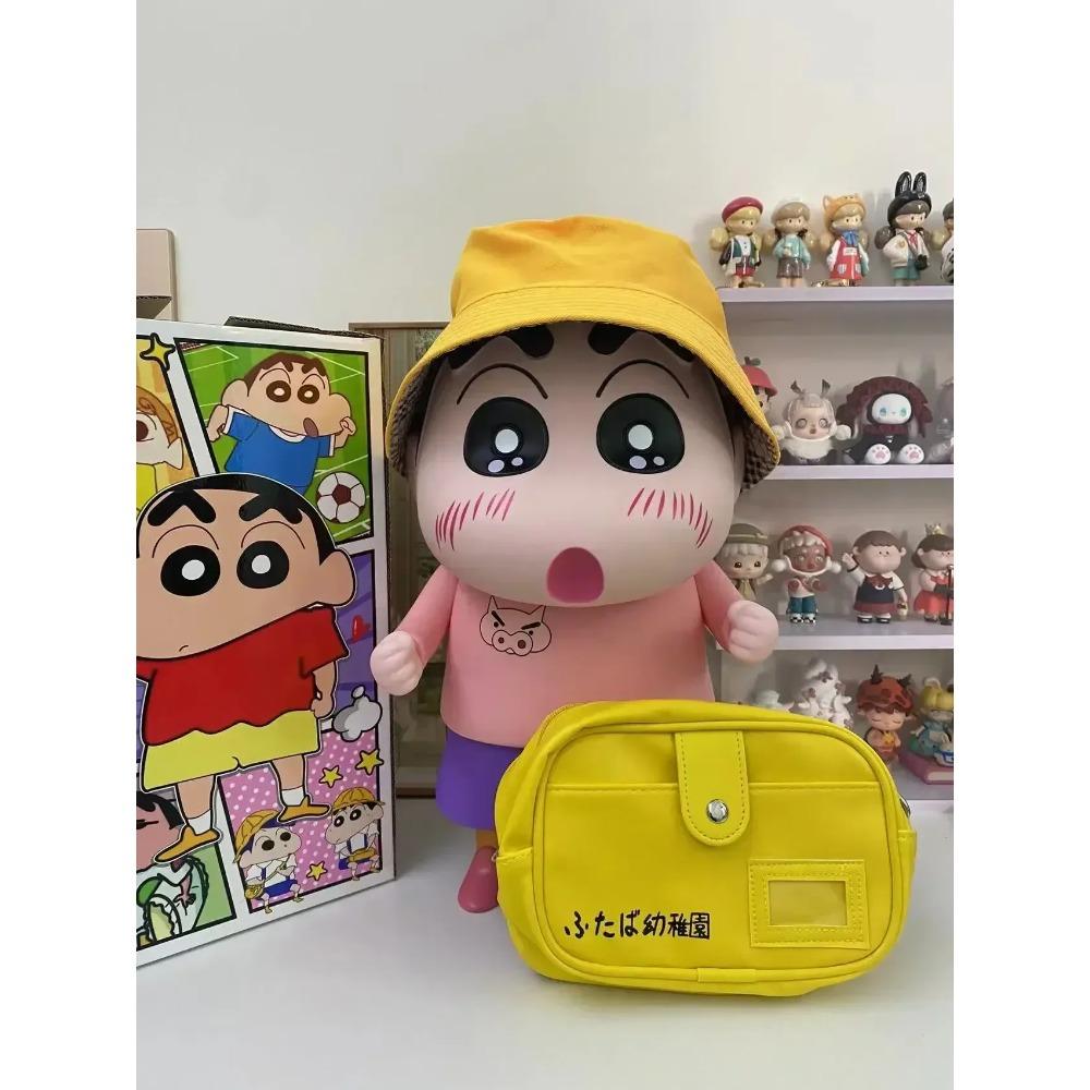 Crayon Shin-Chan Figure Anime Figures Model Personalized Creative Figures 1:1 Large Vinyl Superman Shinchan Figure Ornaments Toy