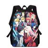 Милый во Франксе Аниме 16" 3D Принт Детский Рюкзак Школьные Сумки для Мальчиков Девочек Рюкзак Студенты Школьные Сумки для Книг
