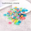 50 Pieces of Luminous Stone Garden Fish Tank Aquarium Landscaping Artificial Fluorite Fluorescent Luminous Pebbles Colored Stones