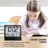 Складной календарь-часы с подсветкой Стильный цифровой будильник с функцией повтора для спален, офисов, путешествий Компактный настольный ЖК-дисплей