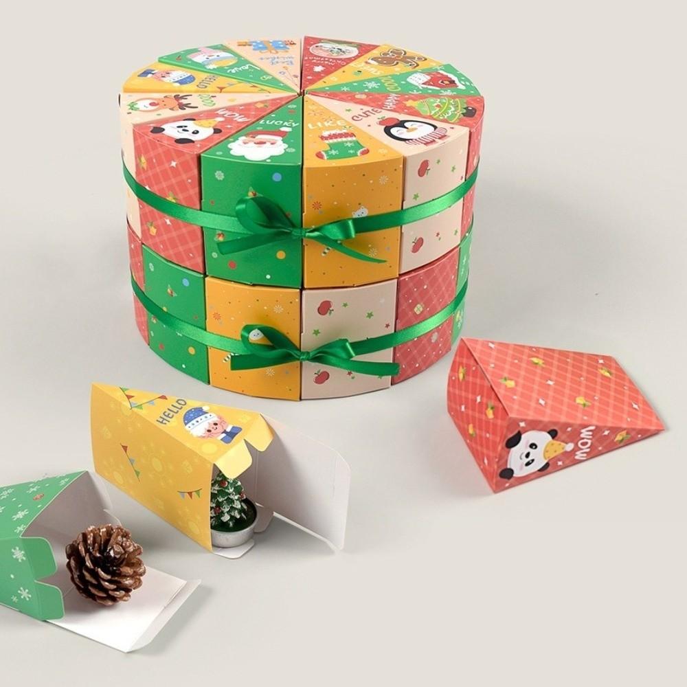 12pcs Christmas Present Box Handmade Xmas Wreath Boxes New Advent Calendar Holiday Decor