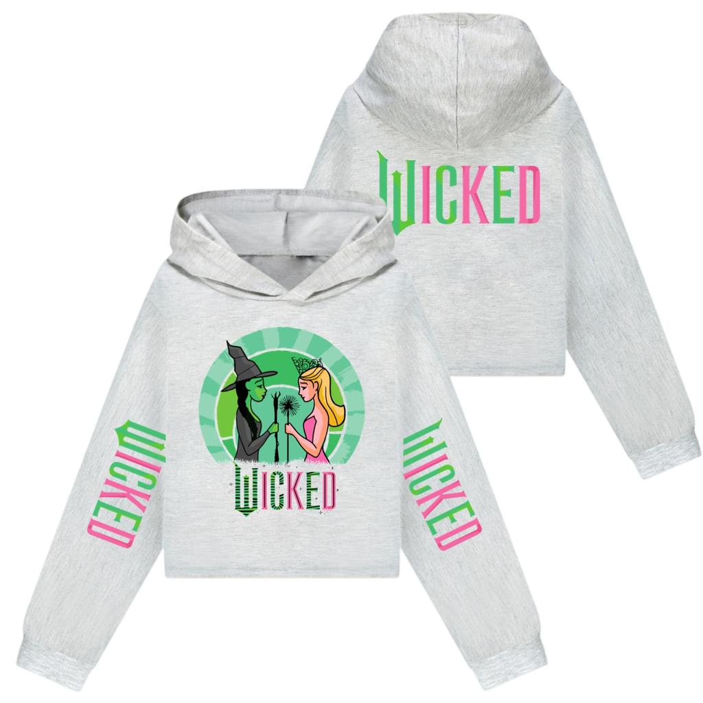 Детский пуловер с длинным рукавом, свободного кроя, с капюшоном и принтом в виде букв