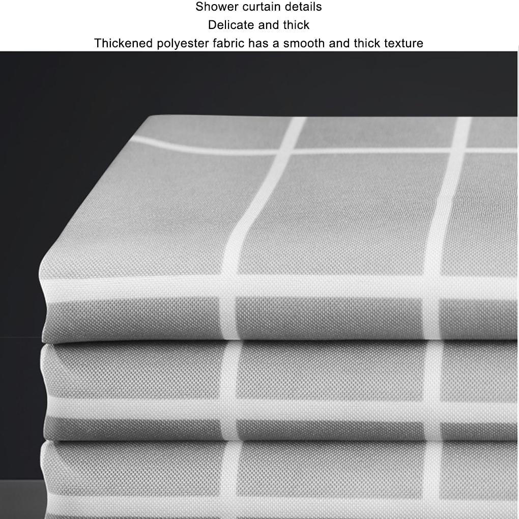 Современная занавеска для душа из полиэстера для стильных ванных комнат - водонепроницаемая и простая в уходе занавеска для душа водонепроницаемая