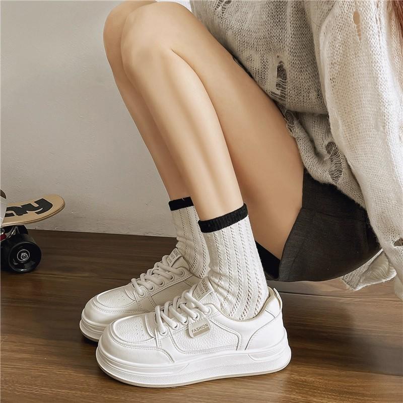 Little White Shoes Girls Versatile Spring and Autumn Flat Thick Soles Summer New Design Sense Explosion Casual Sports Shoes