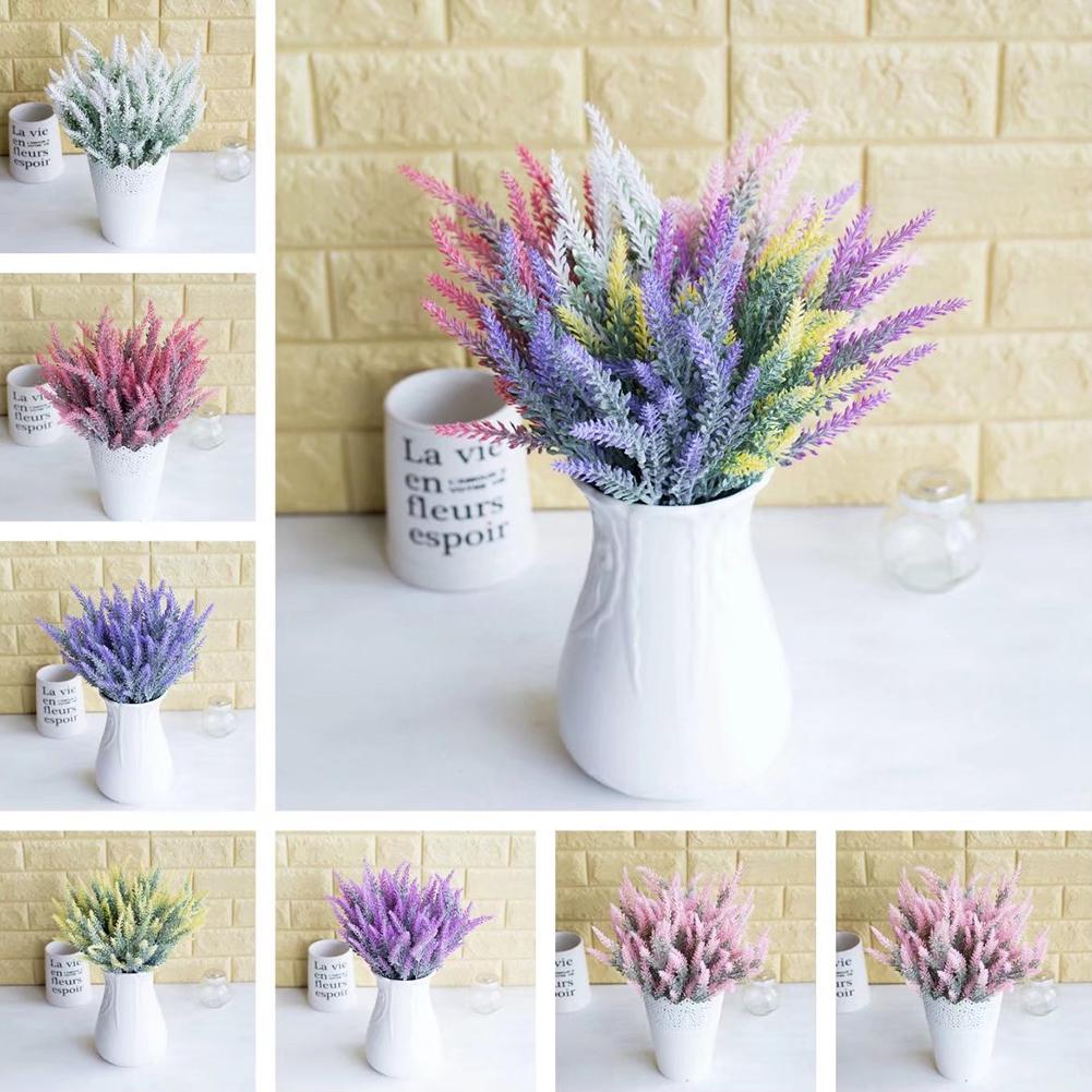 1Pc Artificial Fake Lavender Flower Plants Wedding Party Home Office Decoration ARI
