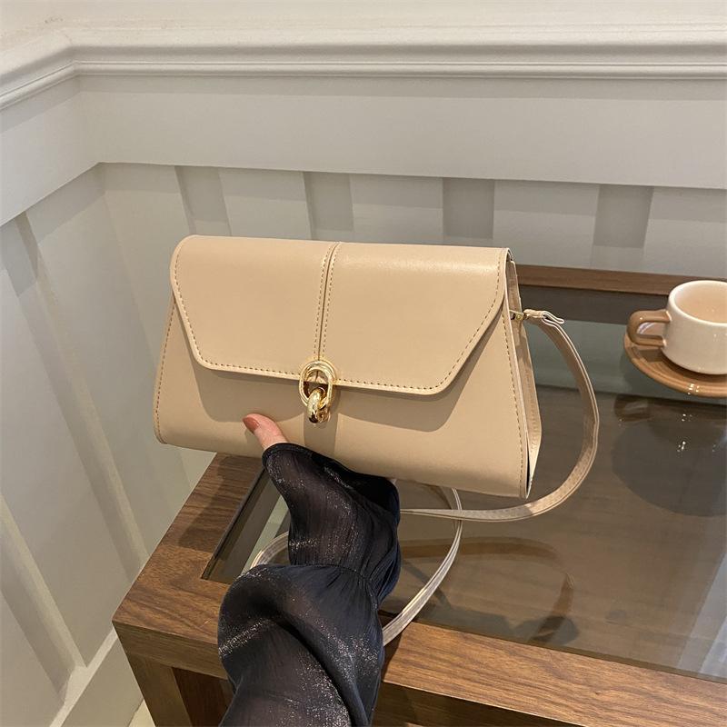 Модная маленькая квадратная сумка, фактурная сумка из искусственной кожи, простая сумка через плечо высокого класса, универсальная женская сумка через плечо