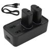 Controller Battery Pack 2pcs 800mAh Rechargeable Batteries with USB Charger Station for Xbox One X