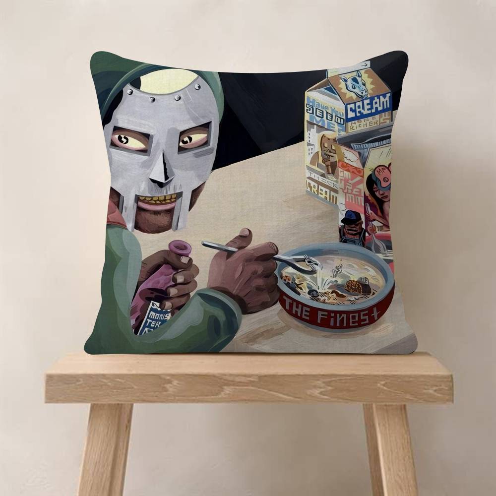 MF DDOOM Music Pop Album Maple Design Cushion Cover Happy Autumn Harvest Decor Holiday Decorati Pillow Cover