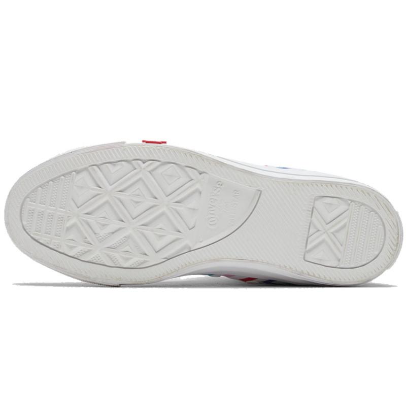 Converse Chuck Taylor All Star High 'Zigzag' Модный Комфорт Многоцветные Высокие Кеды из Канваса Женские Цветные Вертикальные