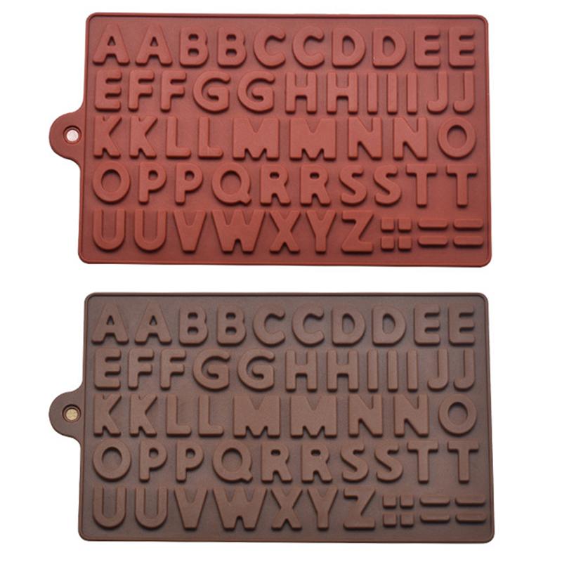 1 шт. силиконовые формы для выпечки шоколада с 26 буквами, сделай сам, украшение торта, кухонные принадлежности