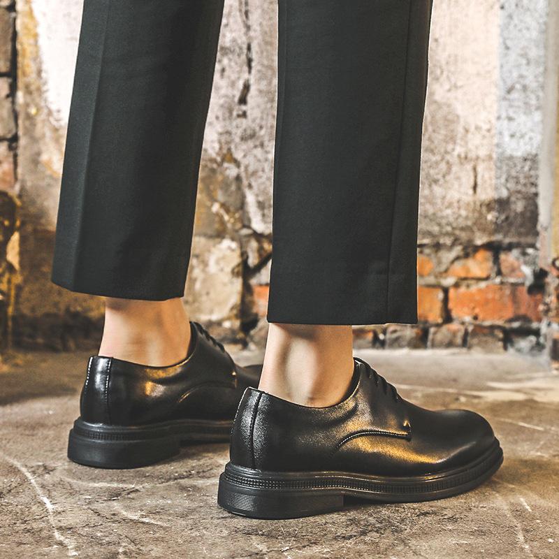 Большие размеры деловые кожаные туфли мужские корейские версии маленькие размеры 37 повседневные свадебные мужские туфли шафера туфли для жениха 19932-J