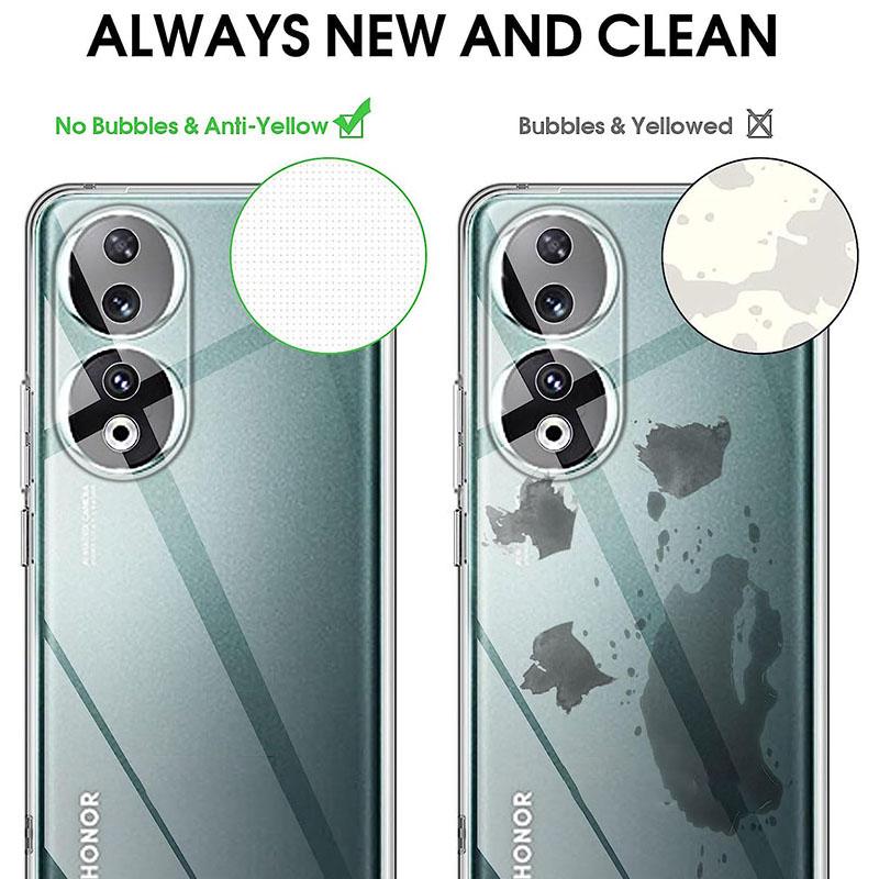 Ультратонкий прозрачный силиконовый мягкий чехол для Huawei Honor 80 90 Lite Pro 80GT 80SE X9A X8 X8A X7 X7A Прозрачная задняя крышка Fundas