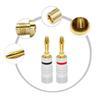 CERRXIAN Banana Plug 4mm Gold Screw-Tight CBP-4G
