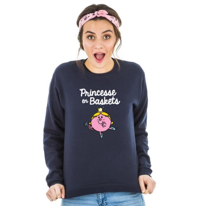 Свитшот - МИСТЕР МАДАМ - ПРИНЦЕССА В КРОССОВКАХ - 100% хлопок - Длинные рукава - Круглый вырез