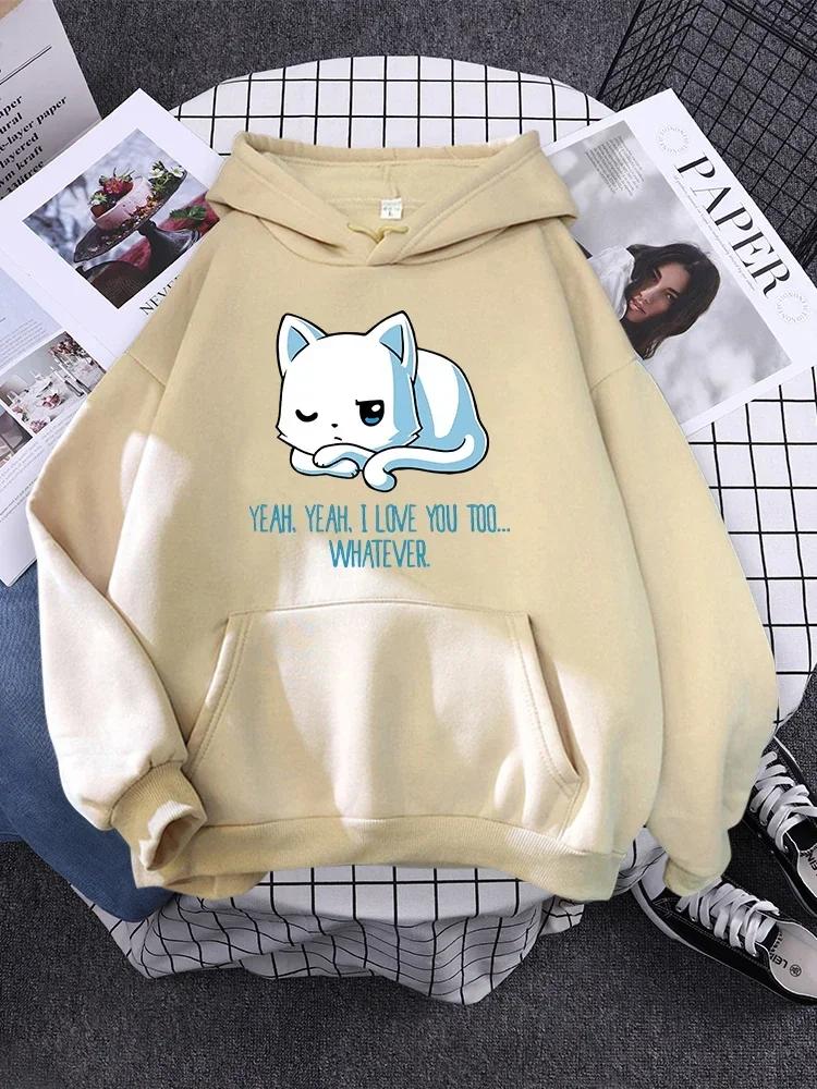 Пуловер для женщины Мода Корейский Худи с круглым вырезом Женский Принт Спящей Панды Новый Женский Свитшот Теплый