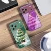Украшенная Рождественская Елка Для iPhone 17 Air 16 E 15 14 13 Plus 12 mini 11 17 Pro Max XR Xs Max 16E 7 8 Закаленное Стекло Чехол Для Телефона