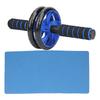 Fitness UltraQuiet Abdominal Dual Exercise Wheel Workout Roller with Knee Pad Equipment