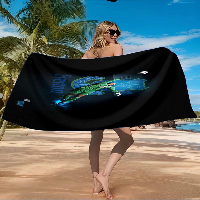 Fc Everton Crest Design Beach Towel Microfiber Beach Towel, Lightweight and Quick-Dry, for Summer Travel, Swimming Pool Fan Birthday Gift