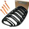 Nerki Grill Atrapa Czarny Połysk Do Bmw E90 E91Lifting 2008-2013