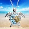 Sea Stylish Turtle Necklace In Silver And Gold Perfect Animal Accessory Couples For