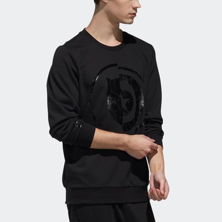 adidas neo U AVNGRS SWT Casual Sports Round Neck Pullover Black Men's DW7810