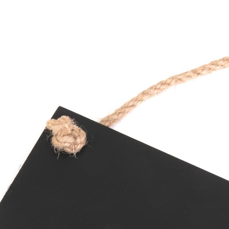 Подвесная меловая доска для сообщений, доска для заметок, черная доска, доска для мела, знаки для двора и газона