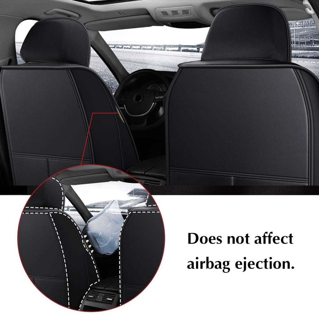 Universal PU Leather Front Car Seat Cover Durable&Breathable Cushion Mat Waterproof Protect Cushion Auto Seat Cover 1PC