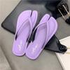 Модные знаменитости, однотонные тапочки с раздельным носком, женские сандалии, летние шлепанцы на плоской подошве, женская обувь, повседневные таби, ниния, слайдеры, zapatillas mujer
