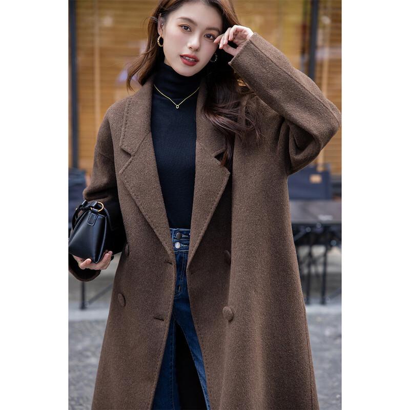 MOCANA Women's Wool Blend Long Coat MKNJD2795