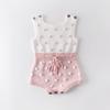 2024 Spring Handmade Wool Baby Jumpsuit - Knitted Wool Ball Romper for Infants