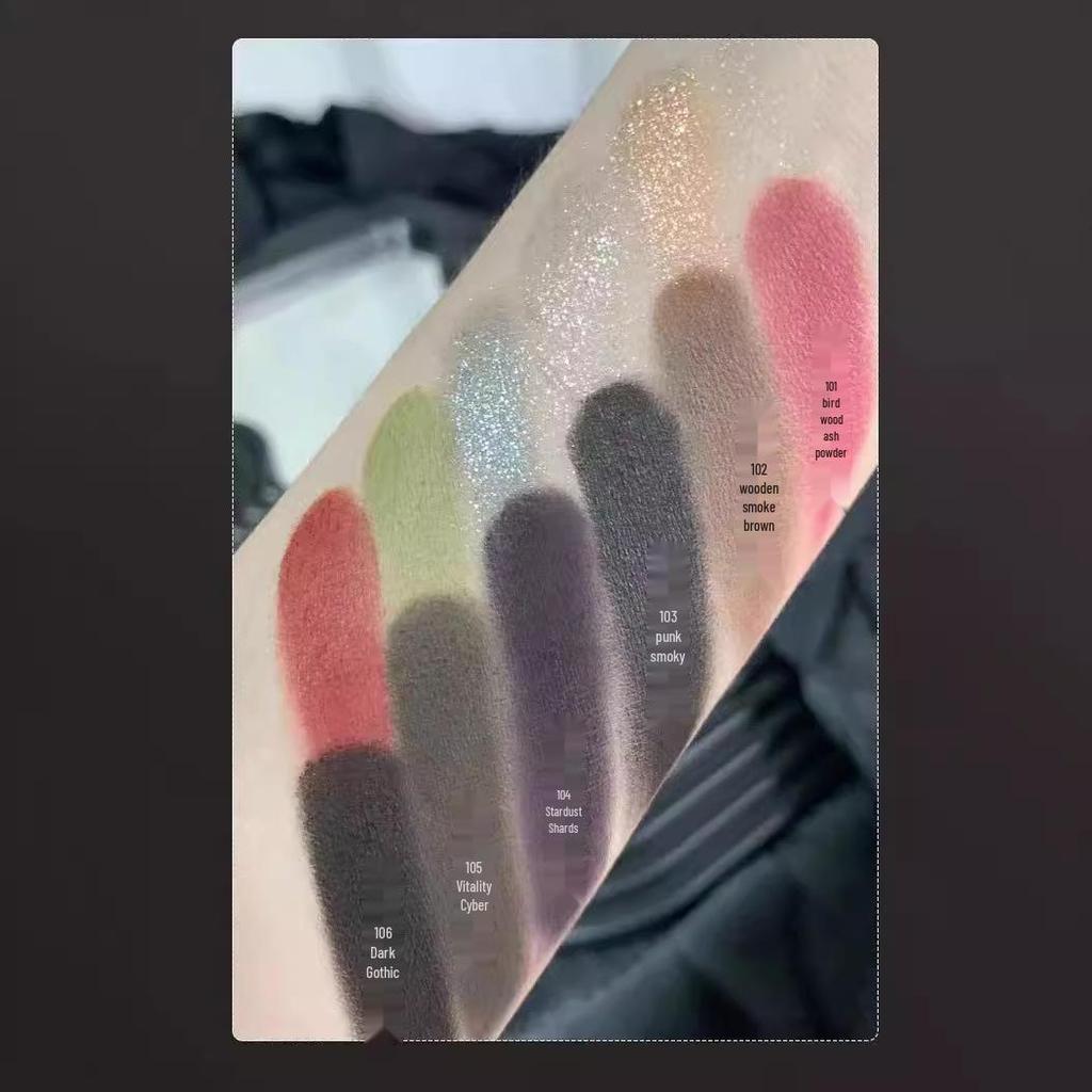 Палетка теней для век Biya Cool Pink Earth Tone: Мерцающий, Матовый, Глиттер - Двухцветный Смоки Макияж