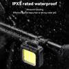 2pcs USB Rechargeable Mountain Bike Light Waterproof Bike Lights  Mountain Road