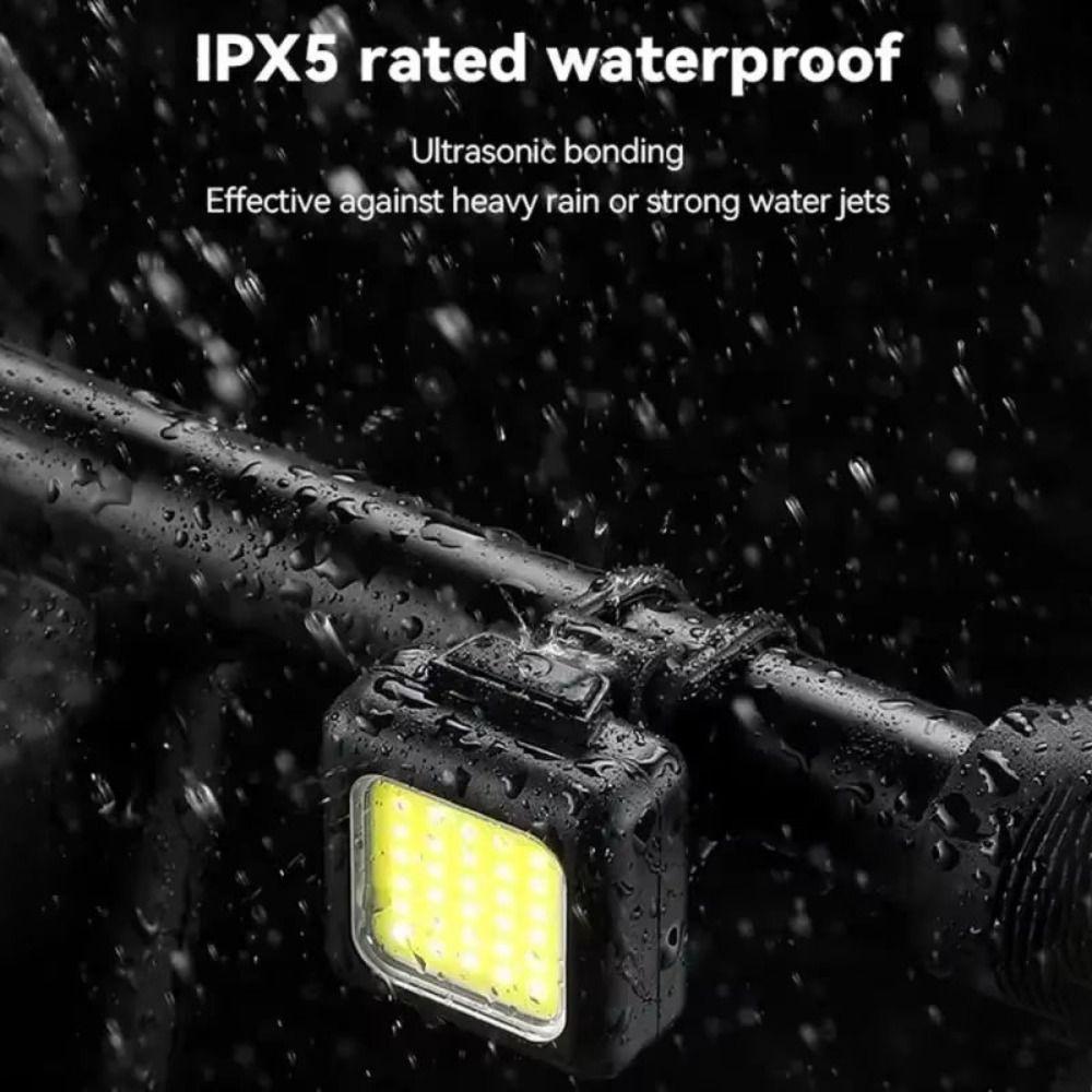 2pcs USB Rechargeable Mountain Bike Light Waterproof Bike Lights Mountain Road