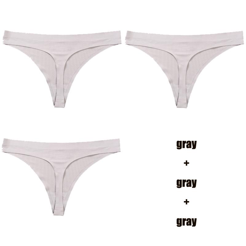 TERMEZY 3 шт./компл., сексуальное однотонное нижнее белье, соблазнительные трусики с низкой талией, стринги, дышащее нижнее белье без следов, стринги, нижнее белье
