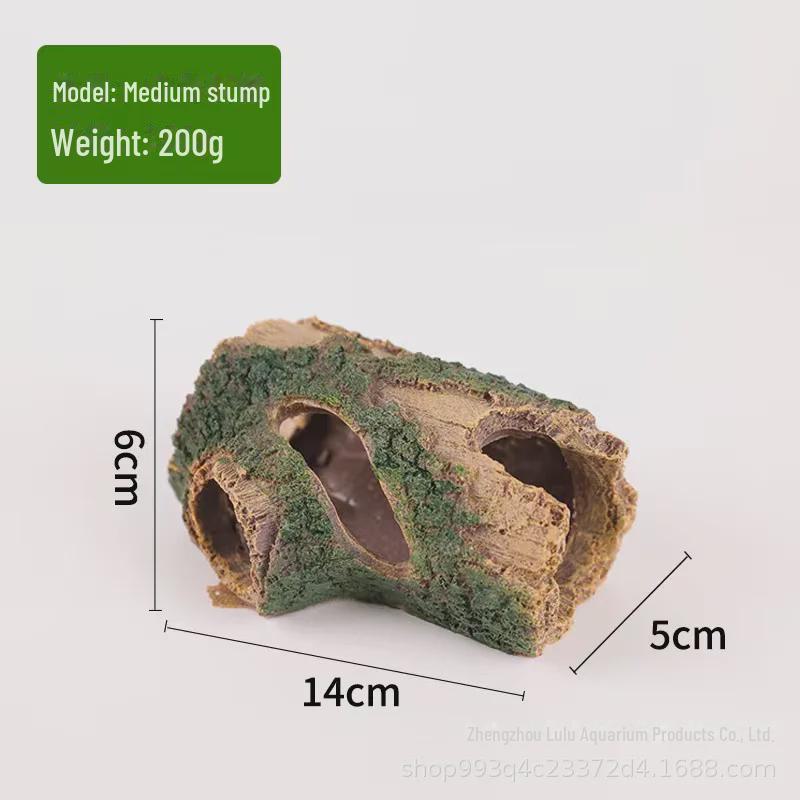 Декор для аквариума из смоляных камней - набор для укрытия рака-отшельника