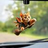 New Cute Cat Acrylic Material Flat 2D Car Pendant, Backpack Accessories, Home Decoration